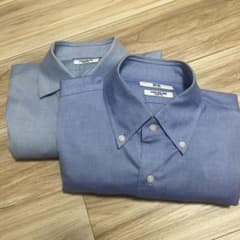 スーパーノンアイロン スリムフィットシャツ M 2枚セットのサムネイル