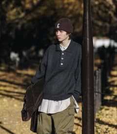 CLESSTE SLUB PILE KNIT POLO ニットポロのサムネイル