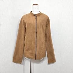 Real Standard スウェード調ジップジャケット キャメル（L） - メルカリ