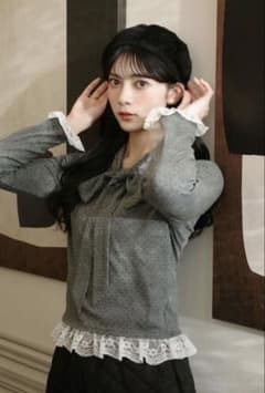 FURFUR 레이스트 림 보우타이 컷소우