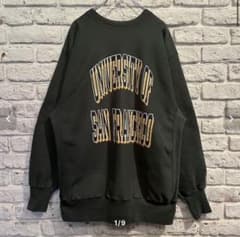 90s Champion Reverse Weave 2段プリント XXL