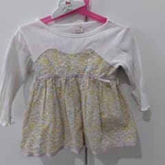 KM☆様専用☆プティマイン　小花柄ペプラムロンＴサイズ90のサムネイル