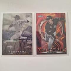 Topps Chrome 2023佐々木朗希 千葉ロッテ 2枚セットのサムネイル