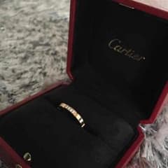 カルティエ #10号 ピンクゴールド ダイヤ4P リングのサムネイル