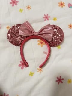 【売り切り】ディズニー カチューシャ スパンコール ピンクのサムネイル