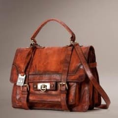 大幅値下げ！【Frye】レザー サッチェルバッグ コニャックブラウンのサムネイル