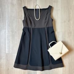 美品✨フォクシー マグノリアワンピース 38 バイカラー Aライン フレア 美品＊FOXEY マグノリア ワンピース 希少サイズ42 Aライン バイ