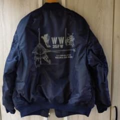三沢基地UNITED ATHLE MA-1ジャケット L ブラックのサムネイル