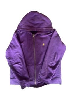 ラルフローレン パーカー パープル XS相当 短丈 Y2K 希少カラー 美品のサムネイル