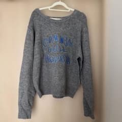 COMMON GULL PRODUCTS ロゴ刺繍 ニット グレーのサムネイル