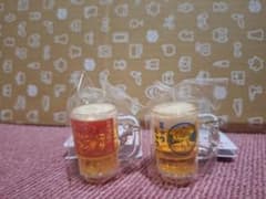 ☆新品未使用☆大阪・関西万博 ミャクミャク　ビールジョッキキーホルダー　２個のサムネイル