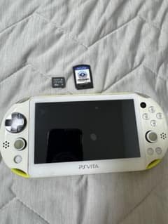 PS Vita console (lime green/white) with 16GB memory card