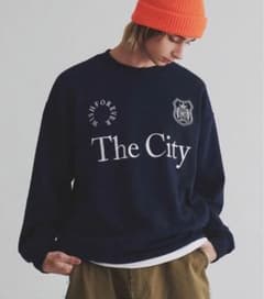 WISH FOR EVER The City スウェット トレーナー ネイビーのサムネイル