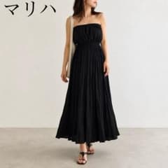 極美品級 MARIHA 夏の月影のドレス ブラック ベアトップワンピース 