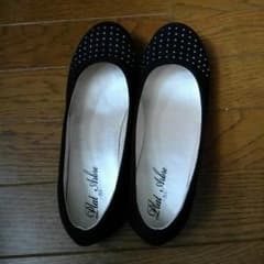 ぺたんこパンプス　黒のサムネイル