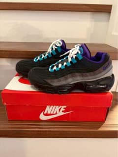 Nike Air Max 95 ブラック/グレー/パープル/ティール サイズ7 - メルカリ