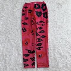 美品 00s コムデギャルソン パワーネット 花柄プリント テキスタイルパンツ 美品 00s コムデギャルソン パワーネット 花柄プリント テキスタイル