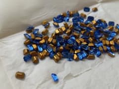 スワロフスキー フォイルドサファイア 5x7mm 144個 穴なしのサムネイル
