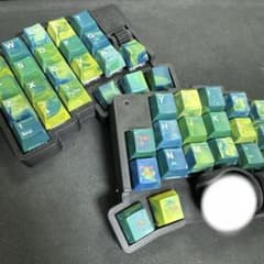 自作キーボード 本体 トラックボール搭載 分離型(roba風) - メルカリ