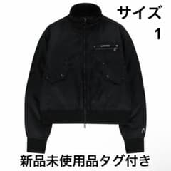 AAKAM High-Neck Bomber Jacket 黒 サイズ1