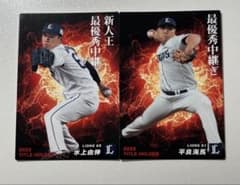 プロ野球チップスカード　水上由伸　平良海馬のサムネイル