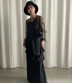 Ameri DEFORMATION DOCKING DRESS ブラック - メルカリ