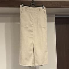 as know as アイボリー コーデュロイ タイトスカートのサムネイル