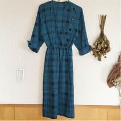 古着屋さんのワンピース ブルーのサムネイル