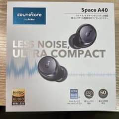 ワイヤレスイヤホン Space A40 黒のサムネイル