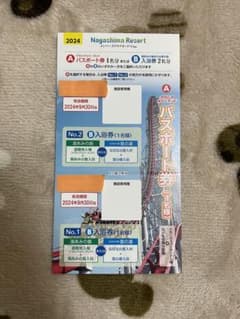 ナガシマスパーランド　パスポート　2枚分のサムネイル
