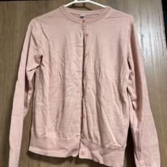 UNIQLO クルーネックカーディガン ピンクのサムネイル