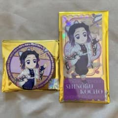 鬼滅の刃 中国限定 胡蝶しのぶ缶バッジ、アクリルチケット セット