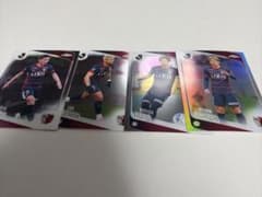 Topps Chrome J 리그 가시마 앤틀러스 선수 카드 4장 세트