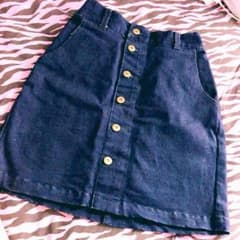 デニム前ボタンタイトスカート♡のサムネイル