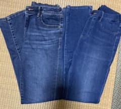 UNIQLO キッズ デニムパンツ 160cm 2本セットのサムネイル