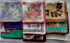 CELINE4枚・FENDI・YSL入】極上ハイブランドハンカチ9枚まとめ売り