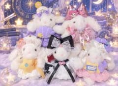 新品未使用ラビットブラインドボックスチャーム星座シリーズうさぎぬいぐるみ5セット