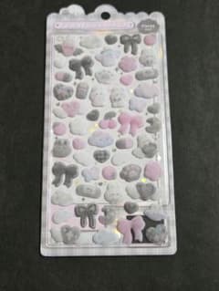 Thumbnail of ■ふわふわドロップシール　しろくろ　ふわふわ
