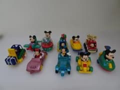 Disney Mickey Key Mouse Miniature car and figure set, used item M-I-650