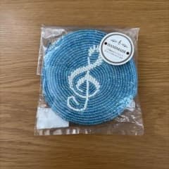 ト音記号 ビーズ コインケース ハンドメイド　水色のサムネイル