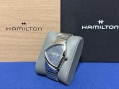 超美品 ハミルトン ベンチュラ デニム H24 411 941 蛇腹ベルト - メルカリ