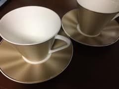 NIKKO(ニッコー)のティー・コーヒーカップ＆ソーサー碗皿2客セット☆のサムネイル