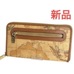 新品未使用☆プリマクラッセ☆ラウンドファスナー 長財布 世界地図