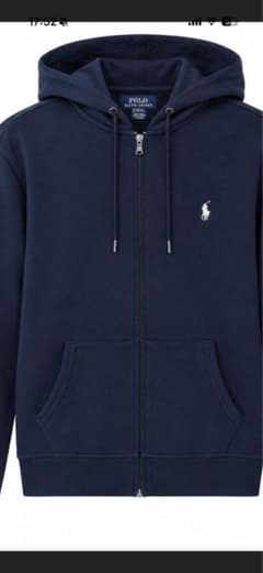 POLO RALPH LAUREN ジップアップパーカー ネイビー XSのサムネイル