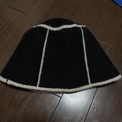 ニットバケットハット ブラック×ホワイトのサムネイル