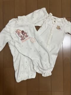 ベビー ロンパース　2WAYオール　カバーオール 2枚セット ミニー プーさん
