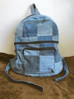 1点物 デニム バッグ リュック リメイク ハンドメイド メンズ レディース 大のサムネイル