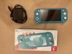 中古｜Nintendo Switch Lite ターコイズ 本体 箱・充電器ありのサムネイル