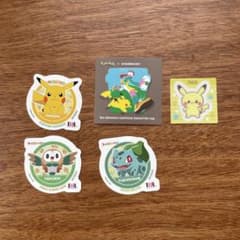 스타바 포켓몬 &31 콜라보 스티커 3장 세트 피카츄 꼬부기 기타