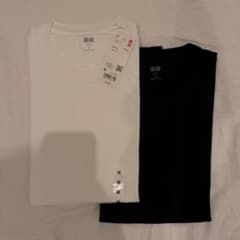UNIQLO スーピマコットンTシャツ ホワイト ブラック 2枚セットのサムネイル
